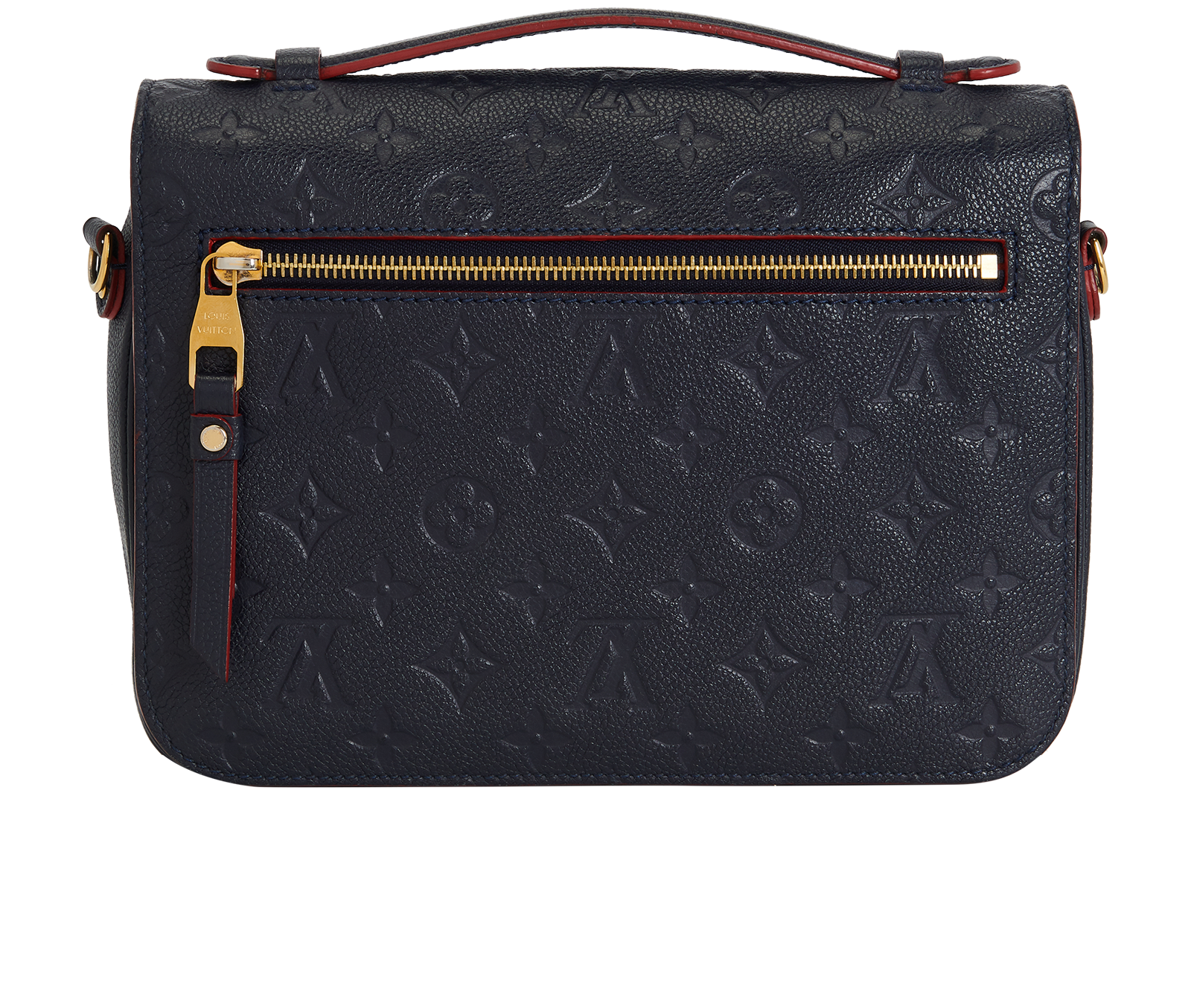 Pochette Metis, &pound;1,400, Handbags, Navy/Red, Leather, Back view